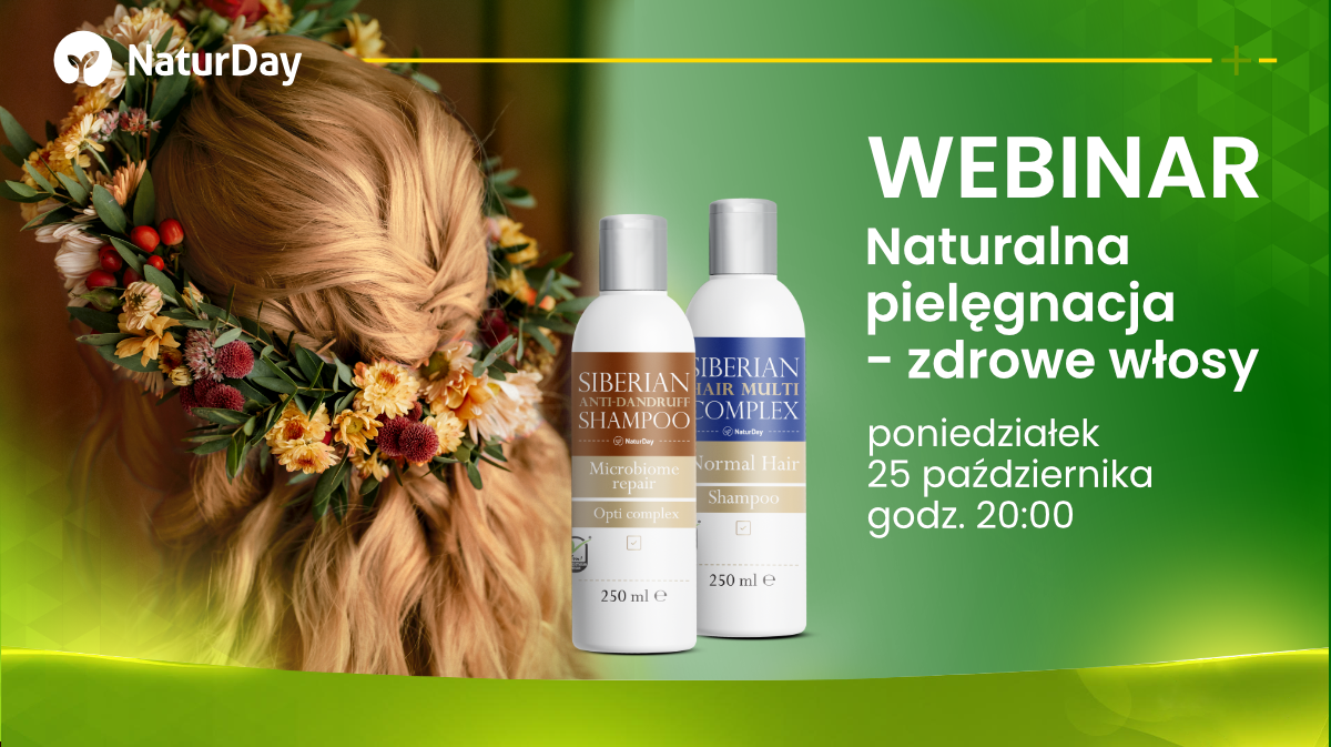 Uwaga WEBINAR ! Naturalna pielęgnacja - zdrowe włosy