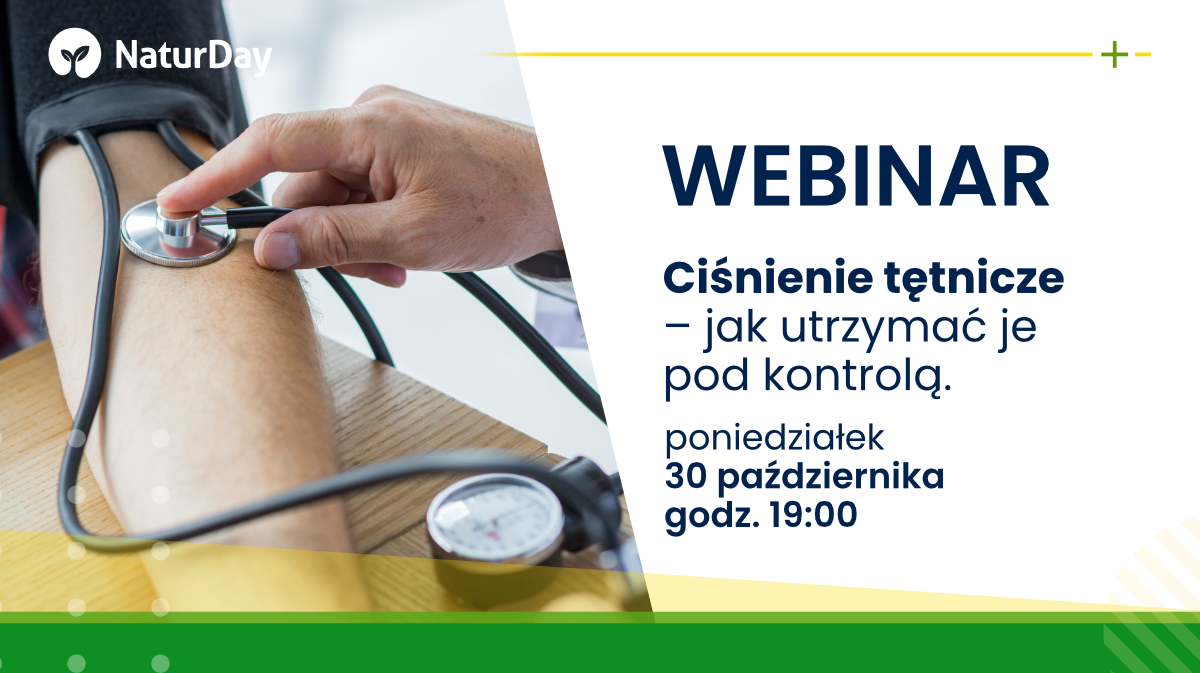 Uwaga webinar! Ciśnienie tętnicze – jak utrzymać je pod kontrolą?