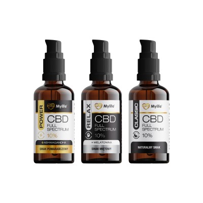 NaturDay - Pakiet 3 smaki oleju CBD - 3 sztuki 